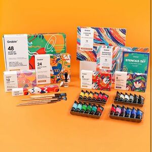 Grabie Acrylic Paint Set with Brushes